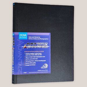 ITOYA Art Profolio Advantage 9x12 Portfolio Presentation Display Book Black